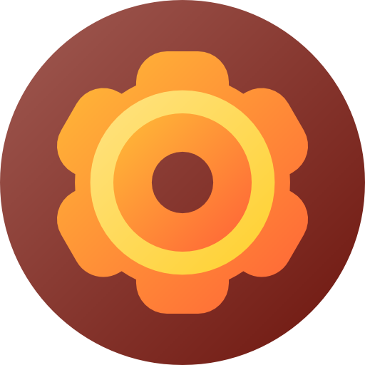 rosquilla Flat Circular Gradient icono