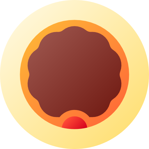 ドーナツ Flat Circular Gradient icon