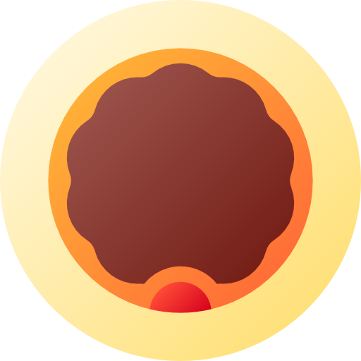 krapfen Flat Circular Gradient icon