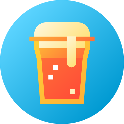 Beer Flat Circular Gradient icon