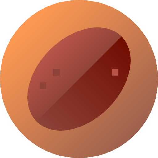 koffie graan Flat Circular Gradient icoon