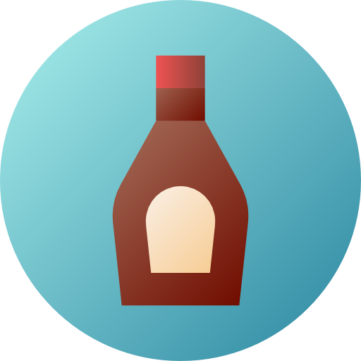 Syrup Flat Circular Gradient icon