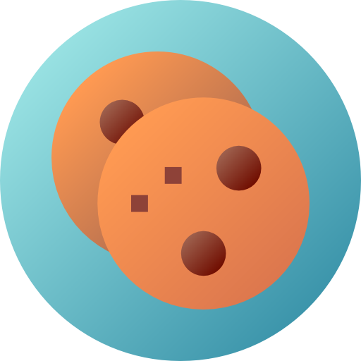 Cookies Flat Circular Gradient icon