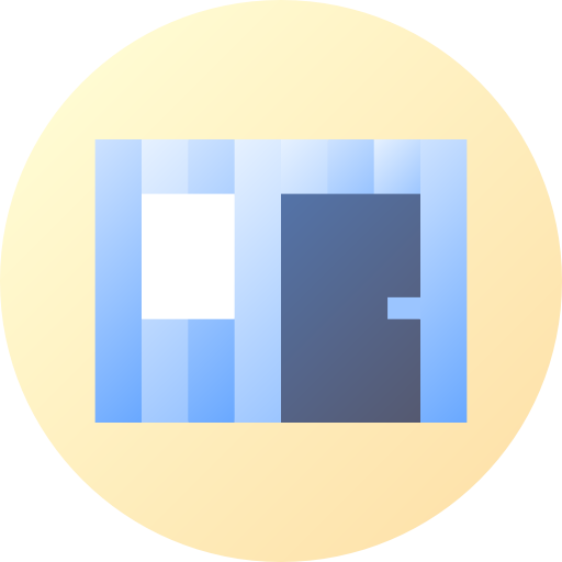 Container Flat Circular Gradient icon