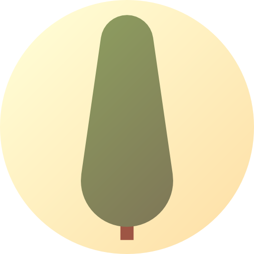 木 Flat Circular Gradient icon