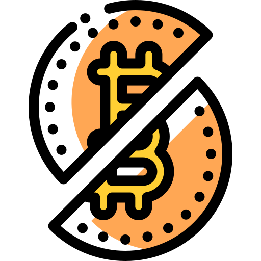ビットコイン Detailed Rounded Color Omission icon