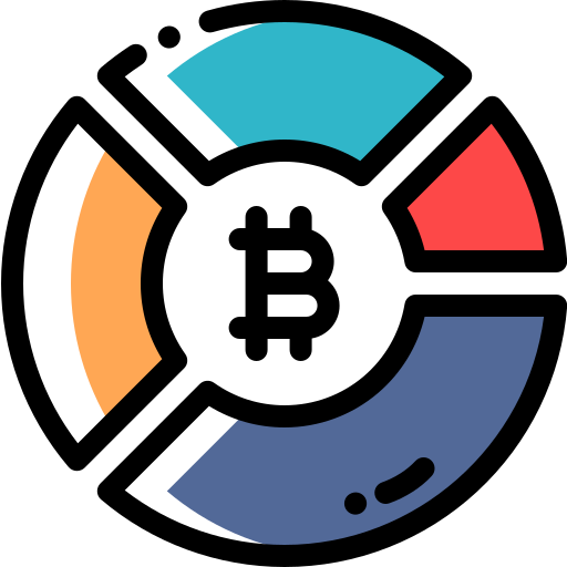 Pie chart Detailed Rounded Color Omission icon