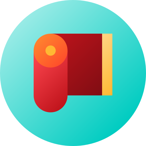 シルク Flat Circular Gradient icon