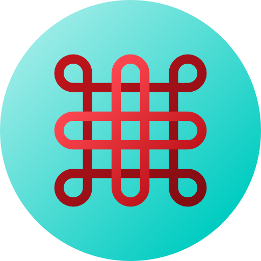 Chinese knot Flat Circular Gradient icon