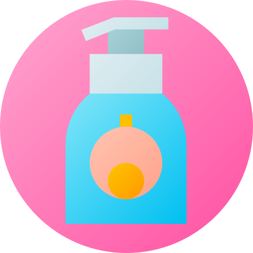 Shampoo Flat Circular Gradient icon
