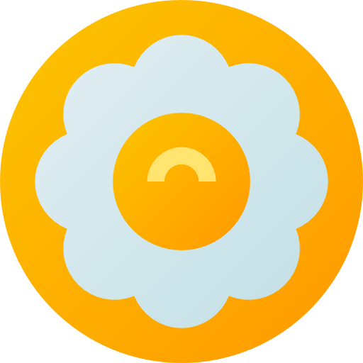 flor Flat Circular Gradient icono