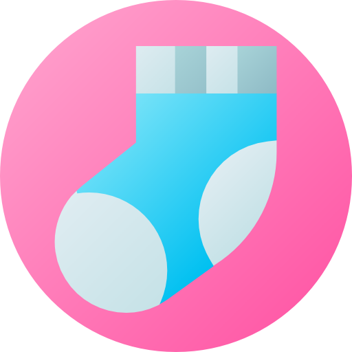 Sock Flat Circular Gradient icon