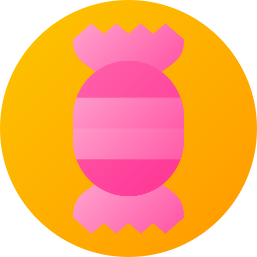 Candy Flat Circular Gradient icon