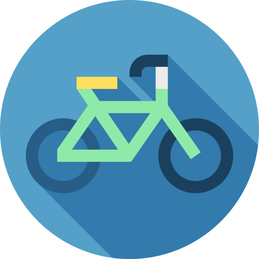 fiets Flat Circular Flat icoon