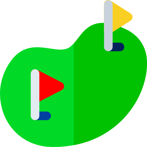 Golf field Basic Rounded Flat icon