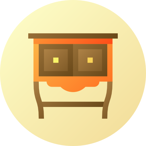 Furniture Flat Circular Gradient icon
