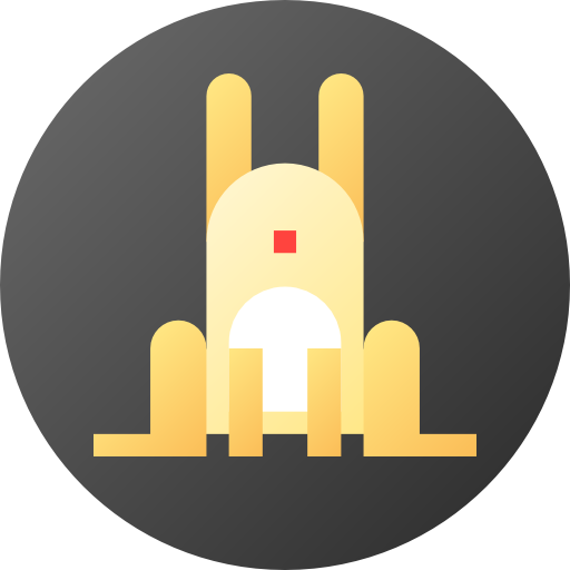 うさぎ Flat Circular Gradient icon