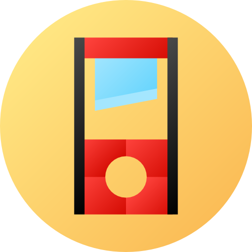 guillotina Flat Circular Gradient icono