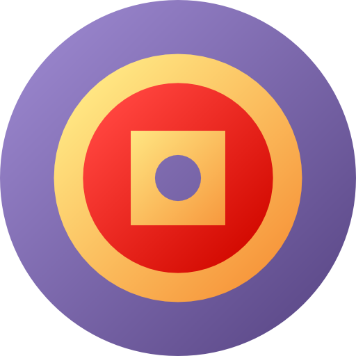お金 Flat Circular Gradient icon