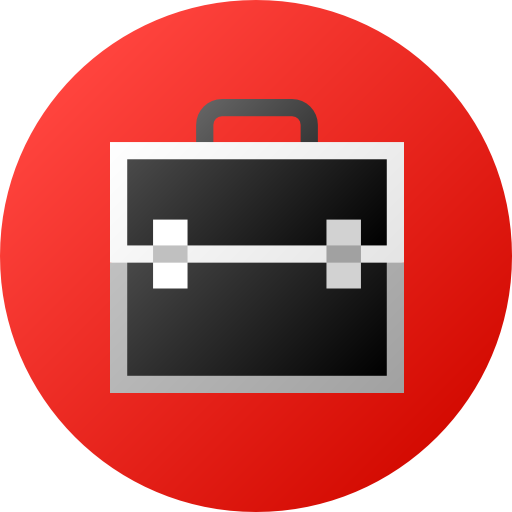 koffer Flat Circular Gradient icon