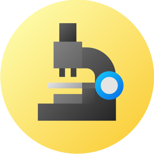 顕微鏡 Flat Circular Gradient icon