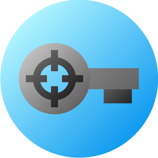 キーワード Flat Circular Gradient icon