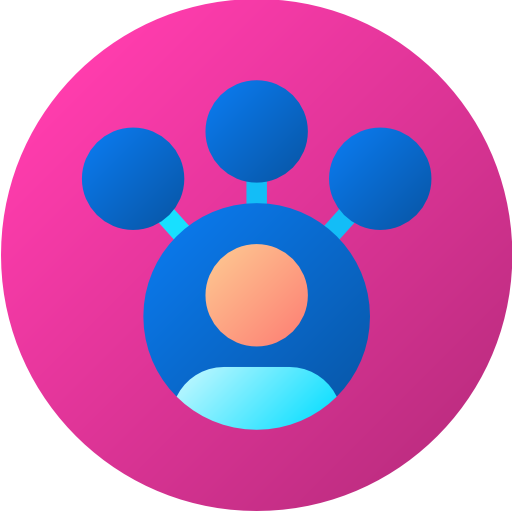사용자 Flat Circular Gradient icon