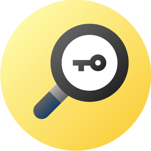 検索 Flat Circular Gradient icon