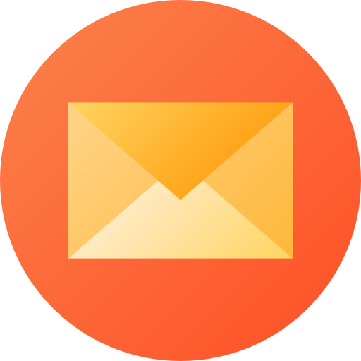 Envelope Flat Circular Gradient icon