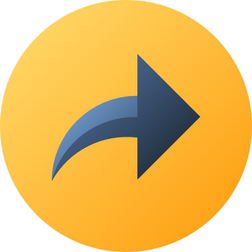 Share Flat Circular Gradient icon