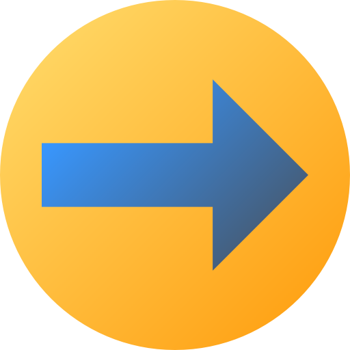 Right arrow Flat Circular Gradient icon