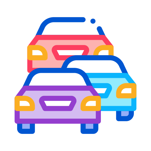 Легковые автомобили Generic color lineal-color иконка