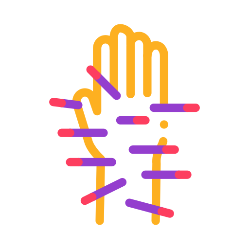 mano Generic color lineal-color icono