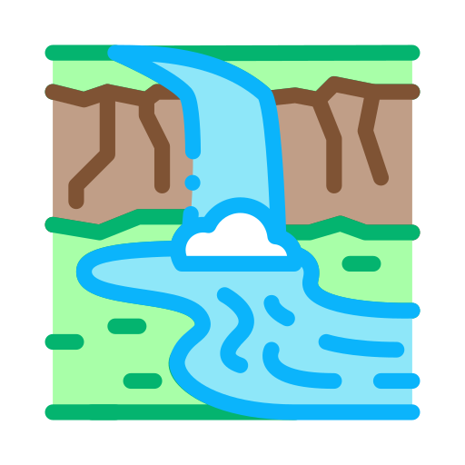 rivière Generic color lineal-color Icône