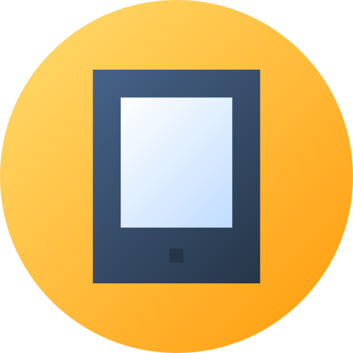 tablette Flat Circular Gradient icon