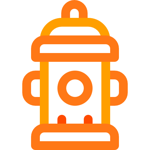 Fire hydrant Basic Rounded Lineal Color icon