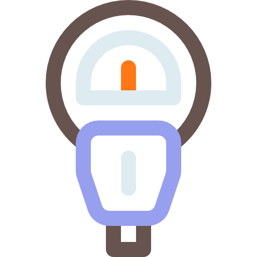 パーキングメーター Basic Rounded Lineal Color icon