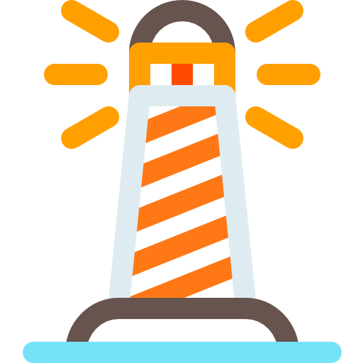 Lighthouse Basic Rounded Lineal Color icon