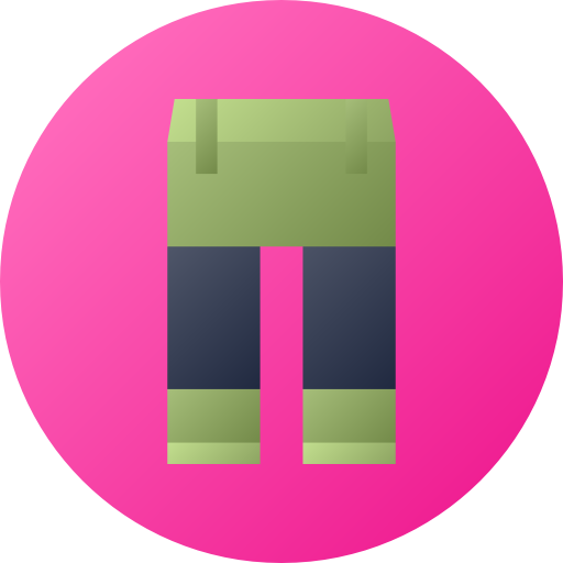 Trousers Flat Circular Gradient icon
