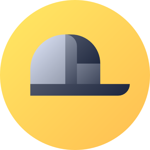 Cap Flat Circular Gradient icon