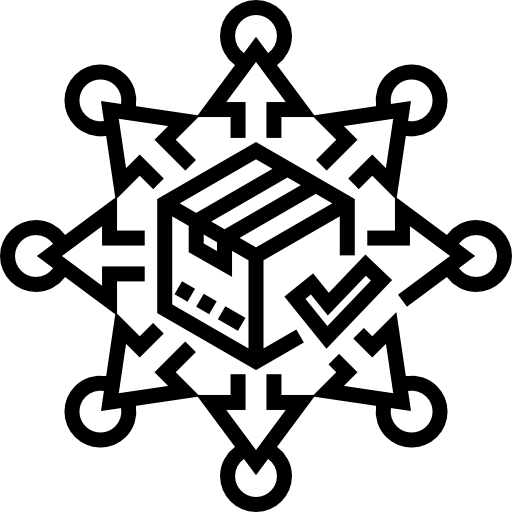 분포 Detailed Straight Lineal icon
