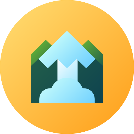 Avalanche Flat Circular Gradient icon