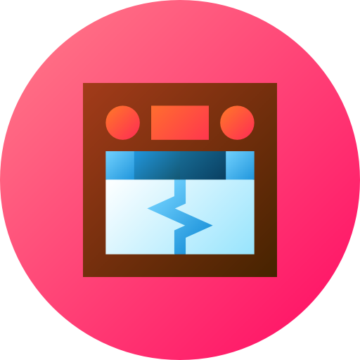 Earthquake Flat Circular Gradient icon