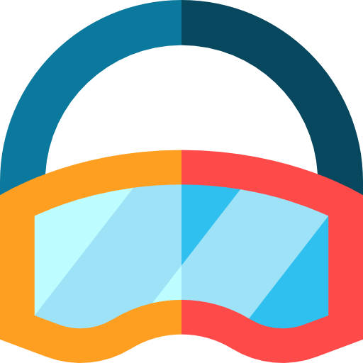 스키 고글 Basic Straight Flat icon