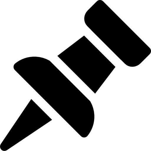プッシュピン Basic Rounded Filled icon