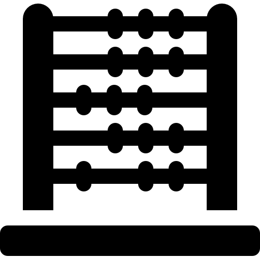 Ábaco Basic Rounded Filled icono