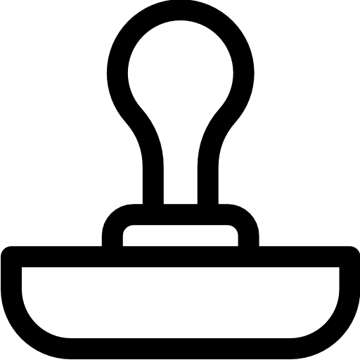 スタンピング Basic Rounded Lineal icon