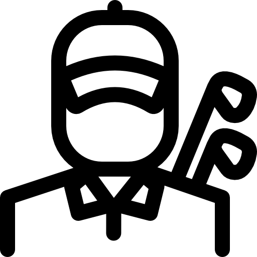 골퍼 Basic Rounded Lineal icon