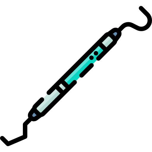 sonda dental Special Lineal color icono