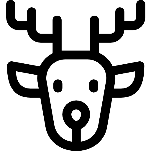 사슴 Basic Rounded Lineal icon